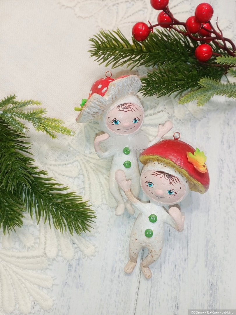 Грибная пора — Лепка авторских игрушек и папье (фото 4)