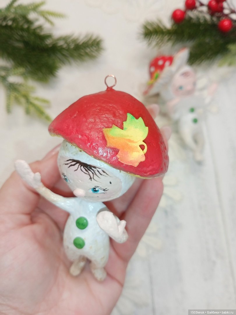 Грибная пора — Лепка авторских игрушек и папье (фото 8)