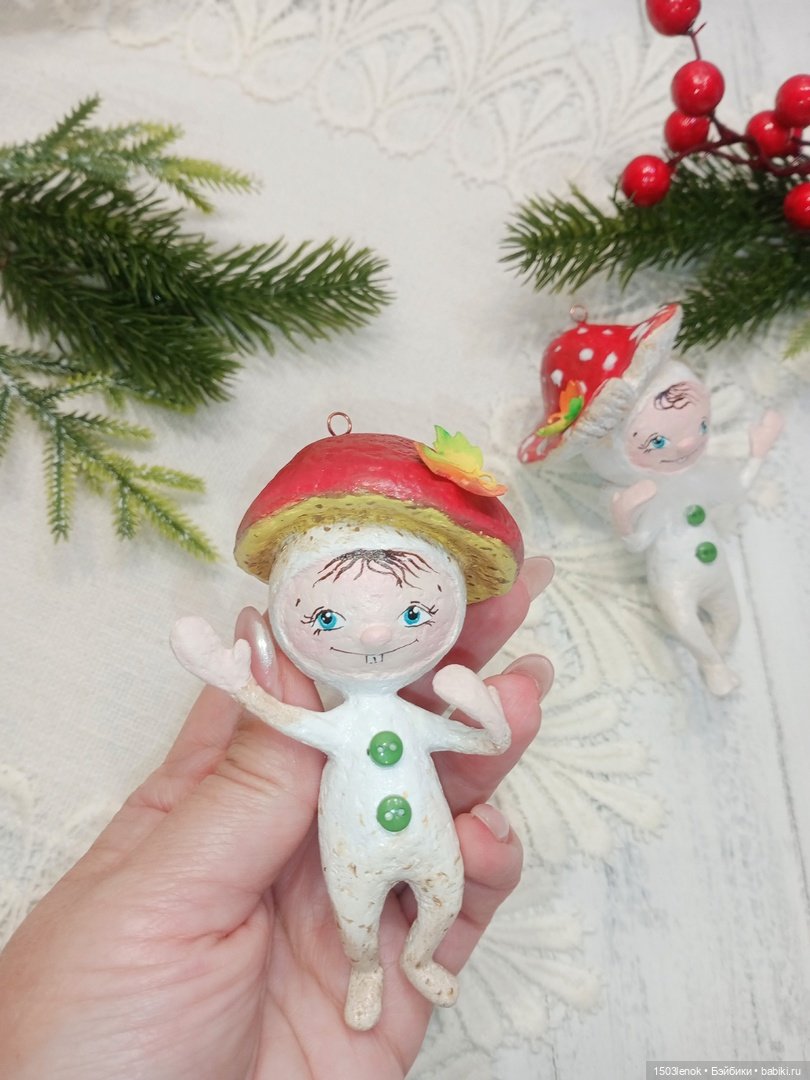 Грибная пора — Лепка авторских игрушек и папье (фото 6)