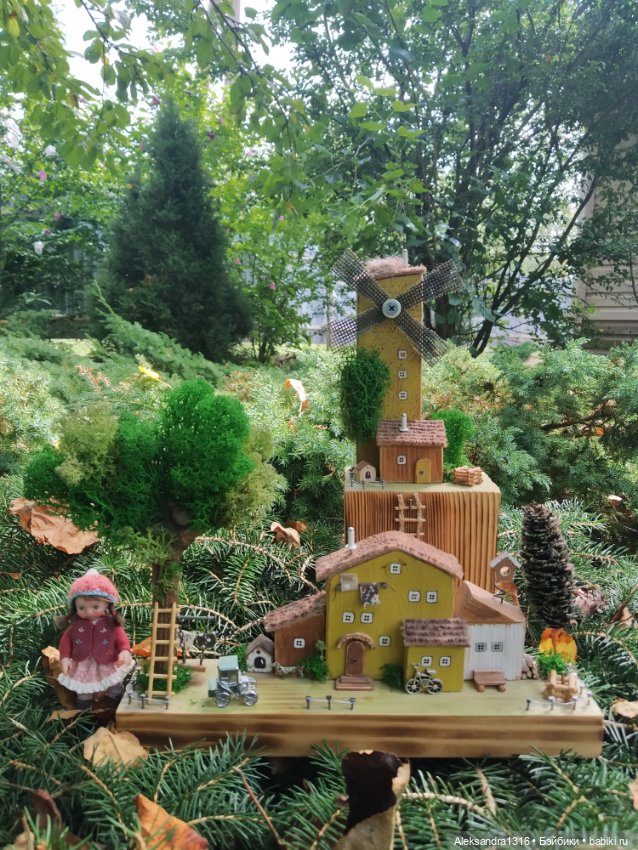 На мельнице🏘️ — Авторские игрушки из разных материалов: синельная проволока