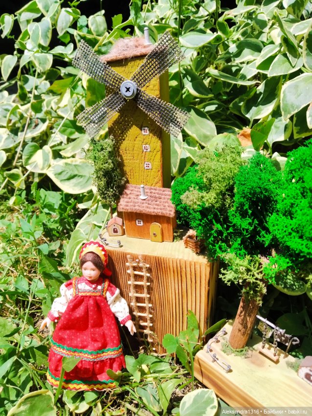 На мельнице🏘️ — Авторские игрушки из разных материалов: синельная проволока