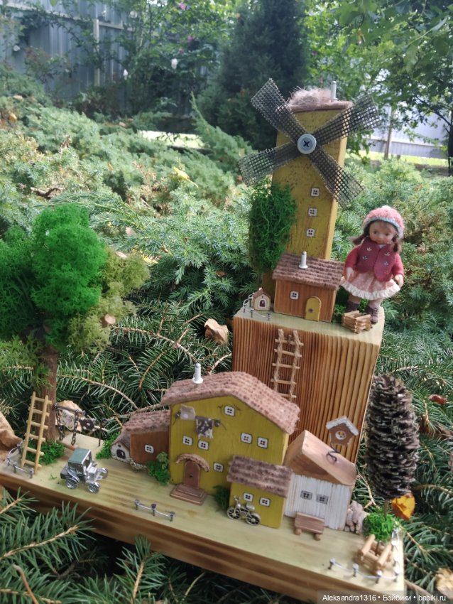 На мельнице🏘️ — Авторские игрушки из разных материалов: синельная проволока