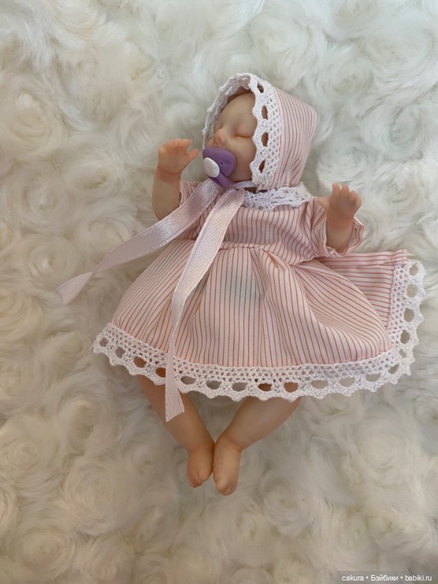 Двойня 👼👼 — Авторские миниатюрные куклы: лепка (фото 10)