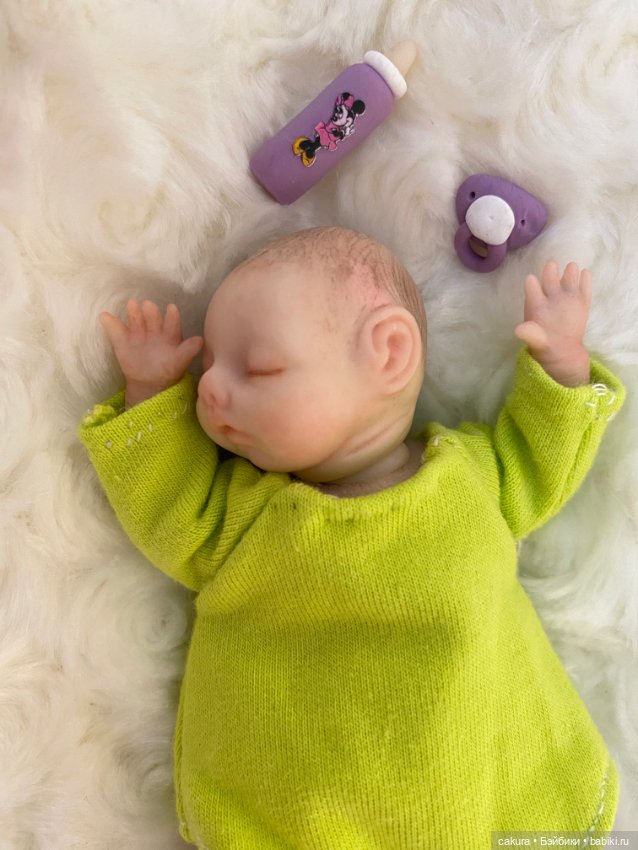 Двойня 👼👼 — Авторские миниатюрные куклы: лепка