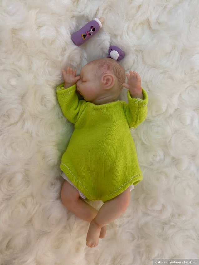 Двойня 👼👼 — Авторские миниатюрные куклы: лепка