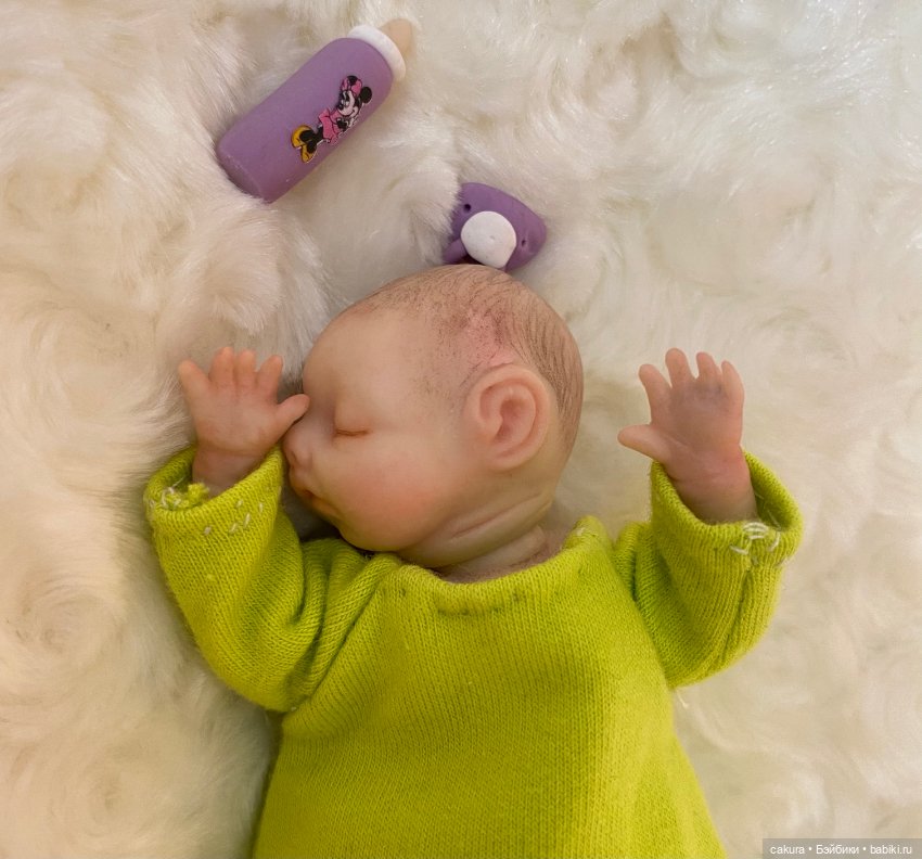 Двойня 👼👼 — Авторские миниатюрные куклы: лепка