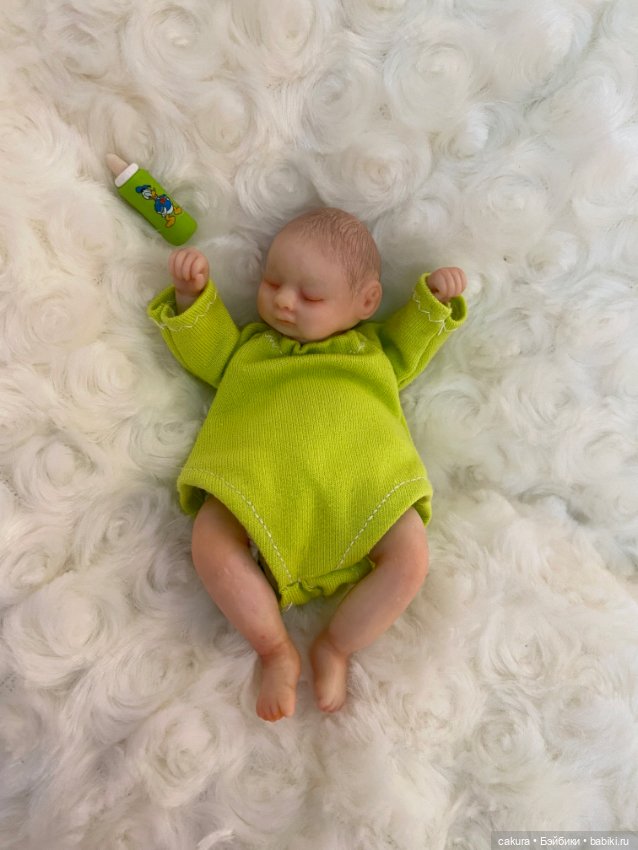 Двойня 👼👼 — Авторские миниатюрные куклы: лепка