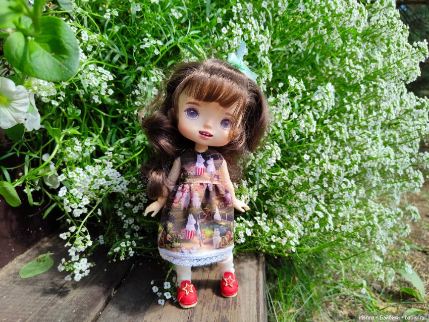 Платье с Мумми Троллями — Разные шарнирные куклы (не БЖД): редкие (фото 3)