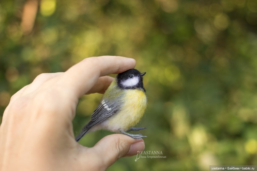 Мини птички — Валяные игрушки из шерсти: сухое валяние