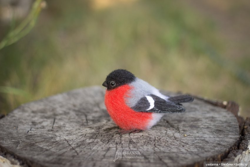 Мини птички — Валяные игрушки из шерсти: сухое валяние (фото 4)