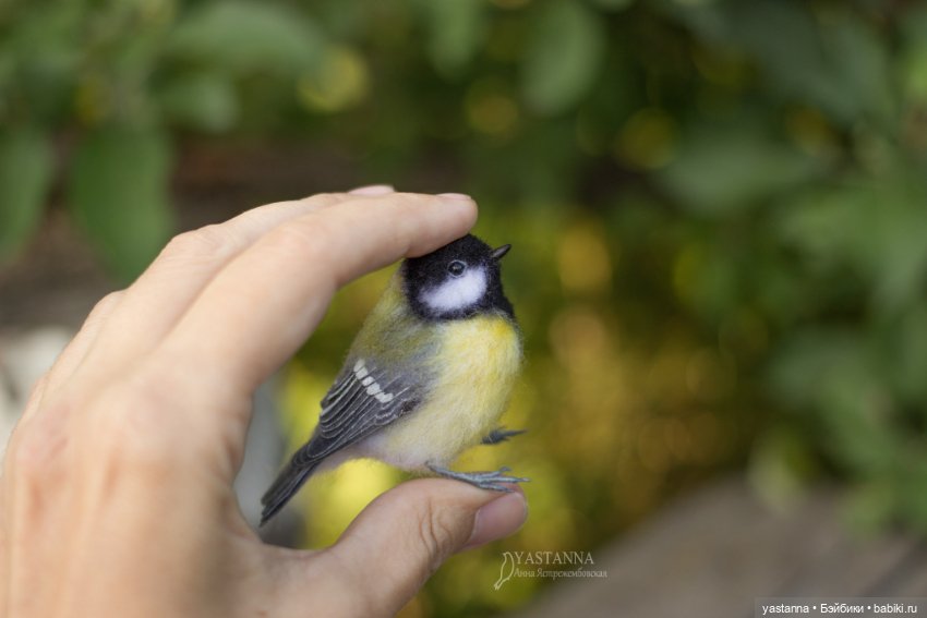 Мини птички — Валяные игрушки из шерсти: сухое валяние