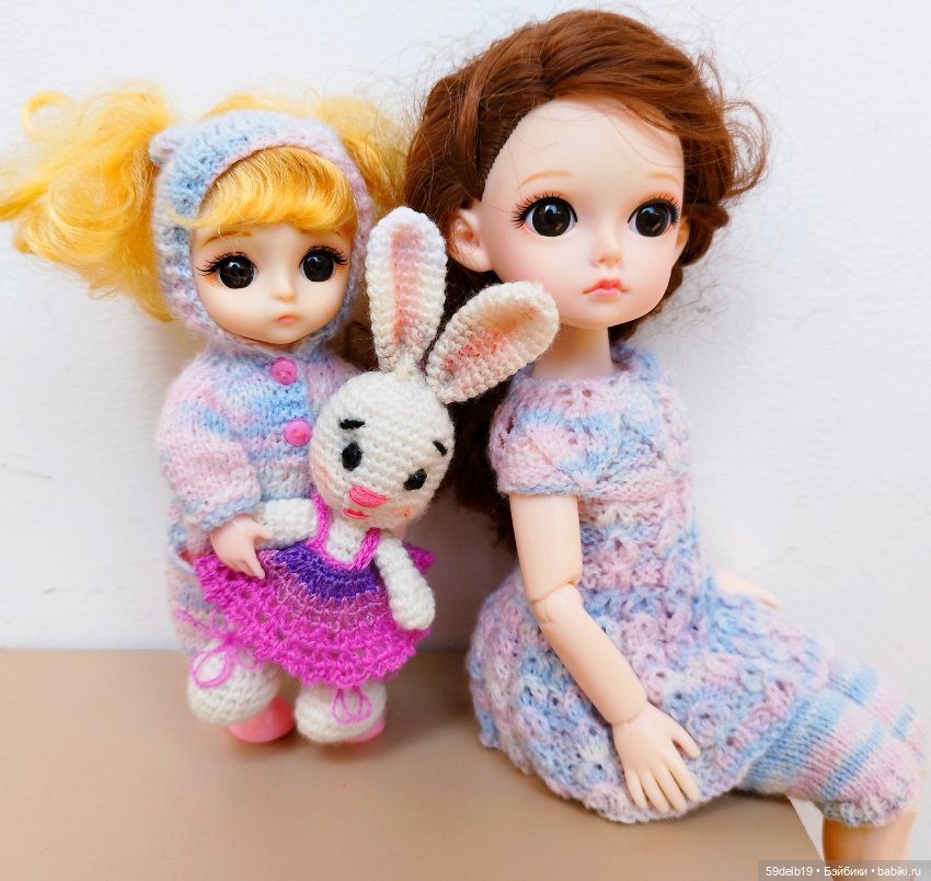 Мини зайчонок по МК известного мастера (фото 8)