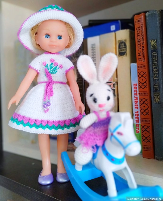 Мини зайчонок по МК известного мастера (фото 10)