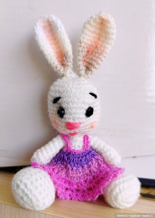 Мини зайчонок по МК известного мастера (фото 2)