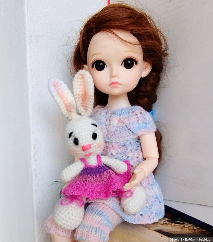 Мини зайчонок по МК известного мастера (фото 7)