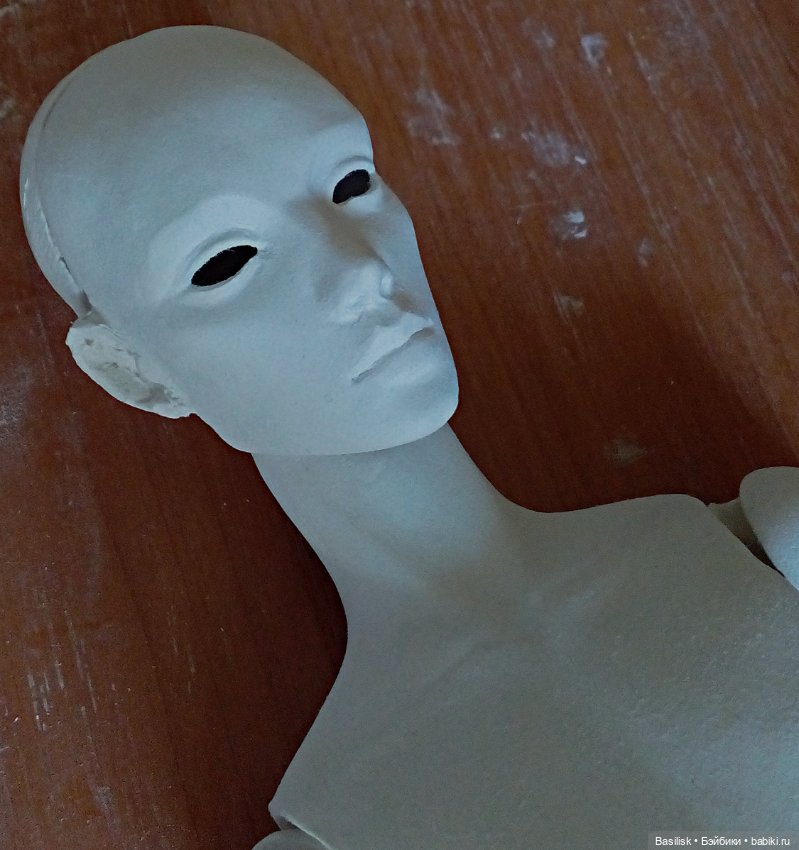 Процесс над куклой 06 — Авторские шарнирные куклы своими руками: лепка (фото 7)