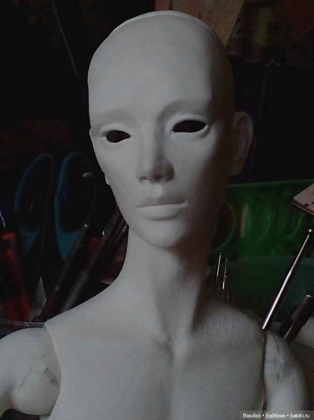 Процесс над куклой 06 — Авторские шарнирные куклы своими руками: лепка