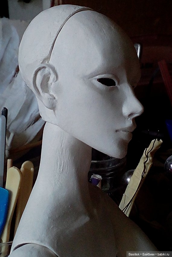 Процесс над куклой 06 — Авторские шарнирные куклы своими руками: лепка