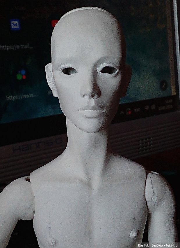 Процесс над куклой 06 — Авторские шарнирные куклы своими руками: лепка