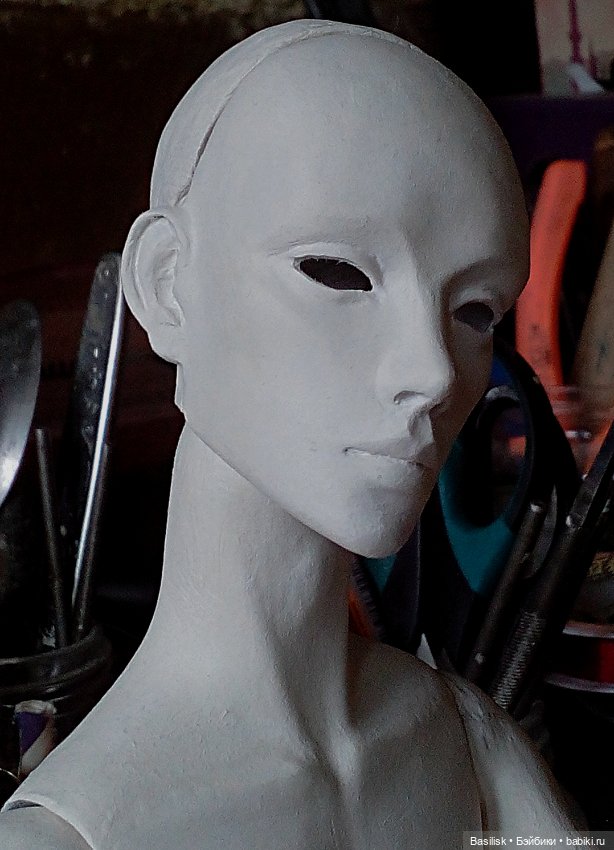 Процесс над куклой 06 — Авторские шарнирные куклы своими руками: лепка