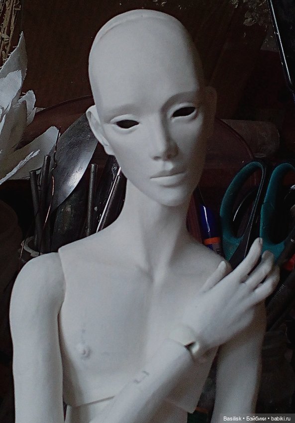 Процесс над куклой 06 — Авторские шарнирные куклы своими руками: лепка