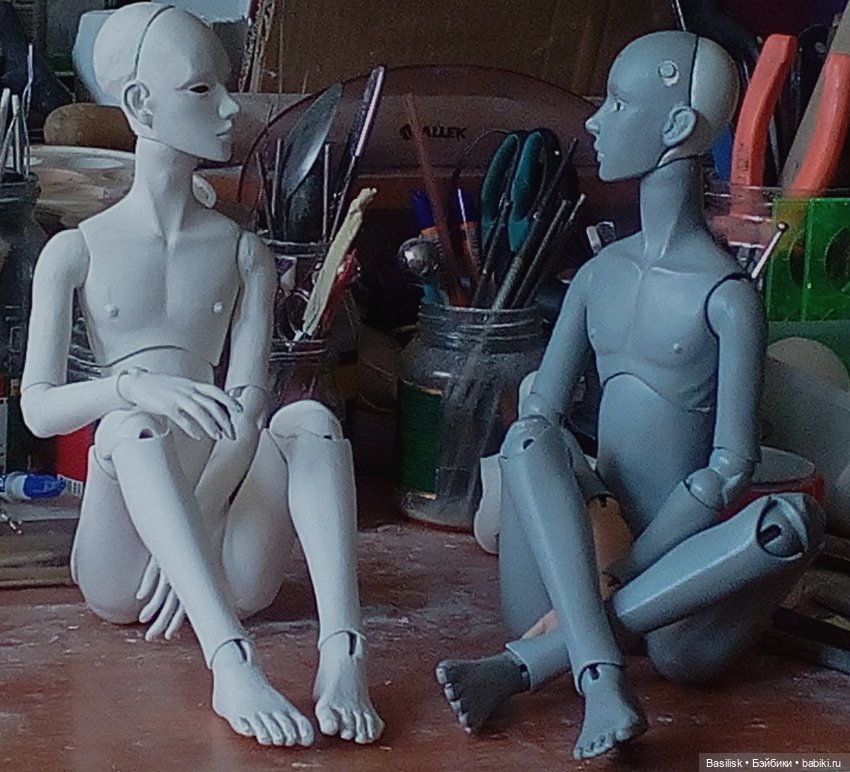 Процесс над куклой 06 — Авторские шарнирные куклы своими руками: лепка