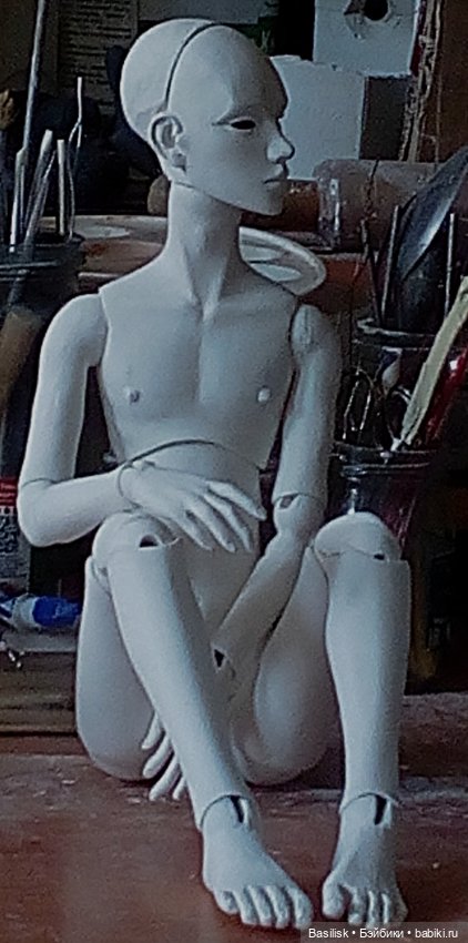 Процесс над куклой 06 — Авторские шарнирные куклы своими руками: лепка