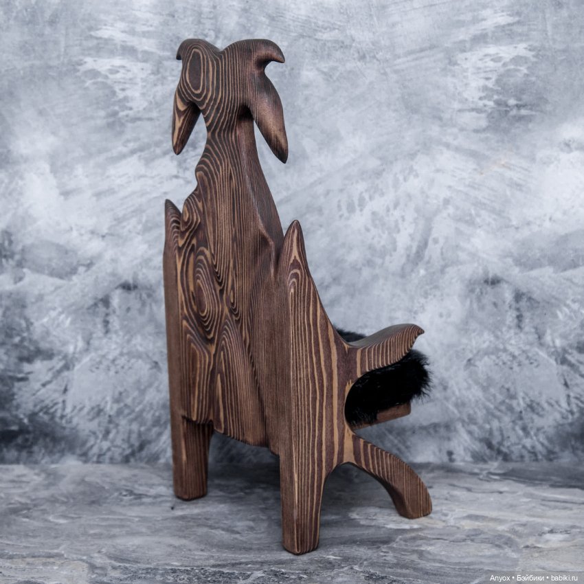 Деревянный трон — Мебель для кукол и домиков: фото