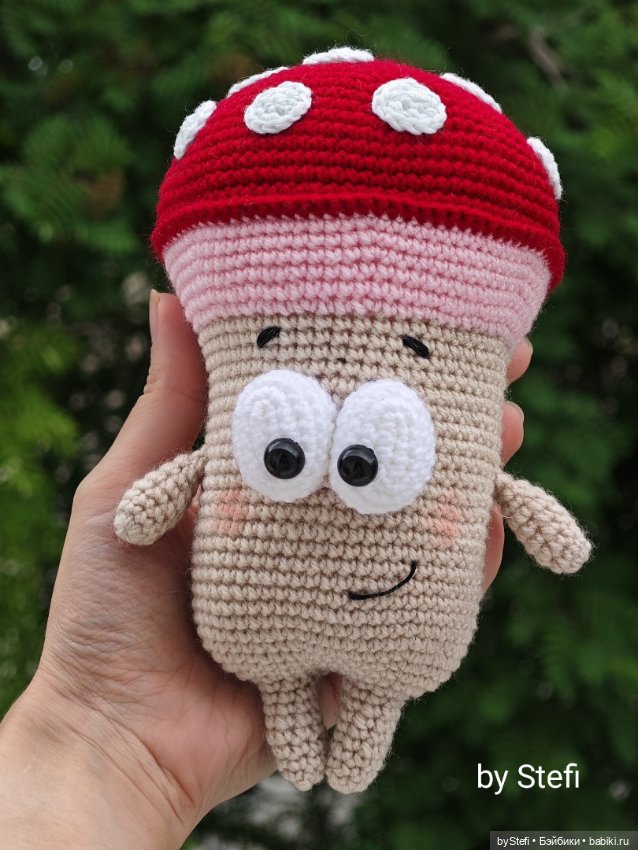 Гриб Лёлик - Светится — Вязаные игрушки и амигуруми: крючком (фото 3)