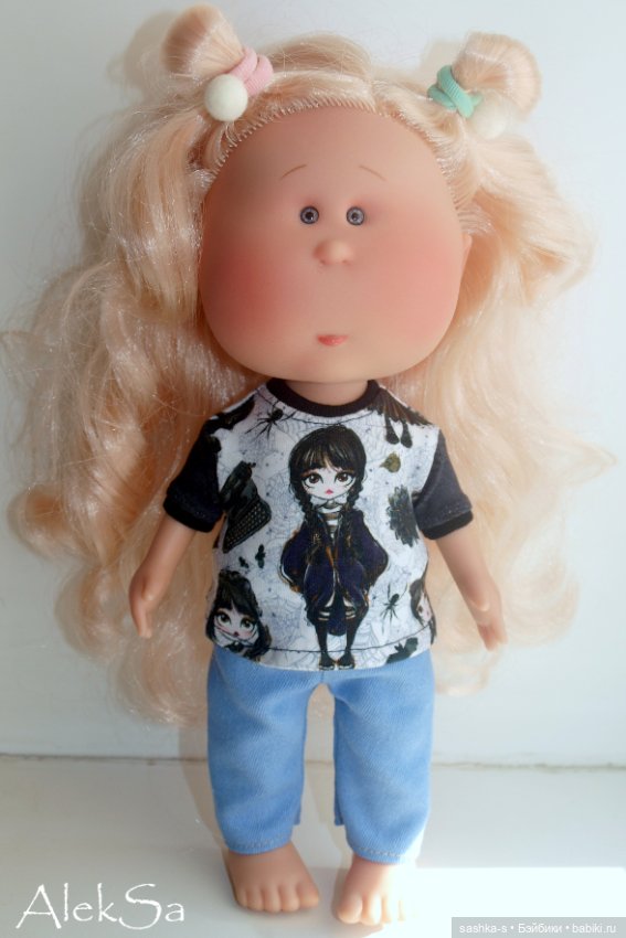 Ох уж эта Уэнсдей! Новые трикотажки для разных кукол