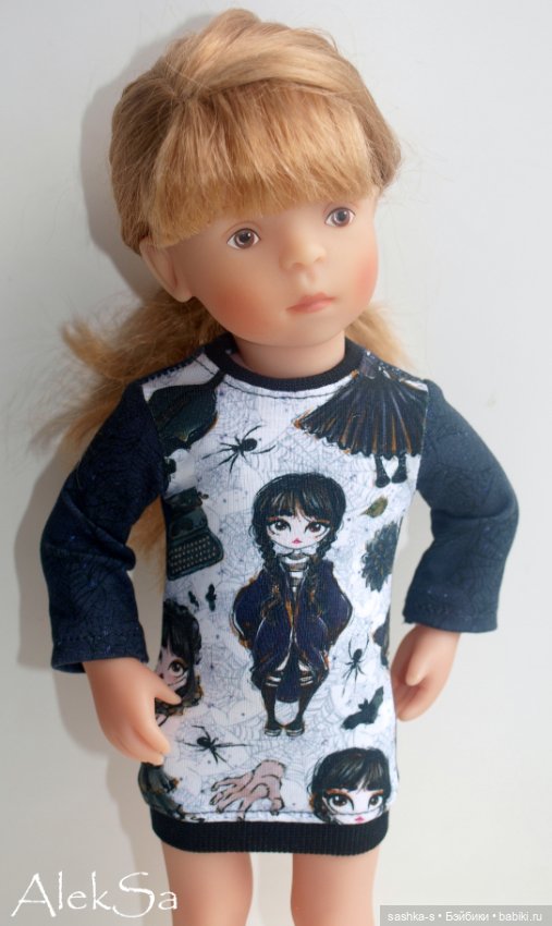 Ох уж эта Уэнсдей! Новые трикотажки для разных кукол