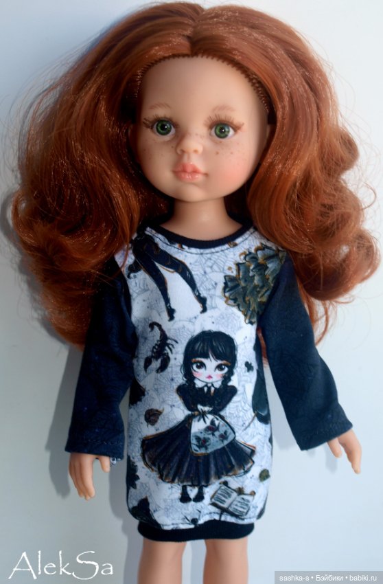 Ох уж эта Уэнсдей! Новые трикотажки для разных кукол (фото 6)