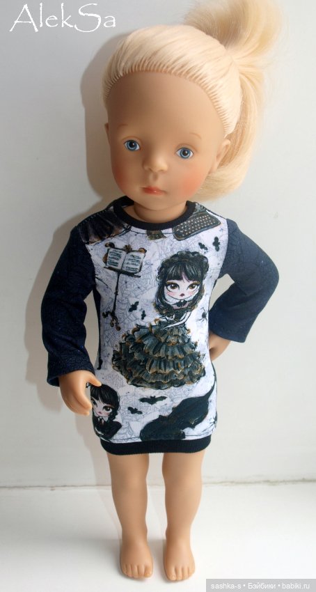 Ох уж эта Уэнсдей! Новые трикотажки для разных кукол
