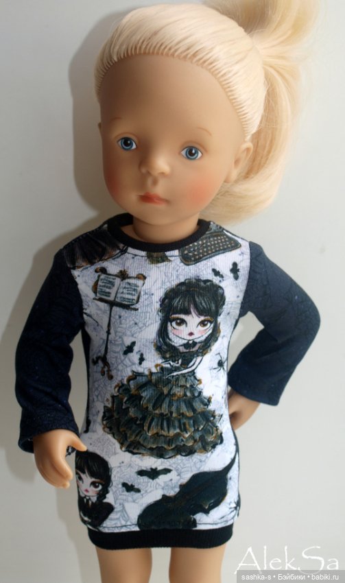 Ох уж эта Уэнсдей! Новые трикотажки для разных кукол
