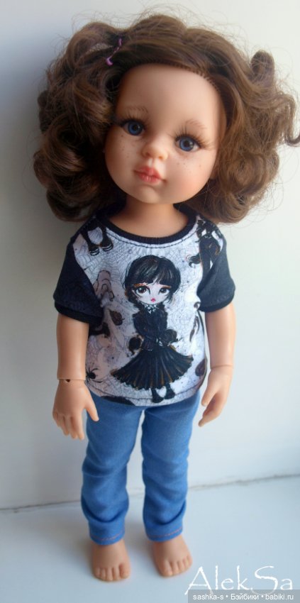 Ох уж эта Уэнсдей! Новые трикотажки для разных кукол