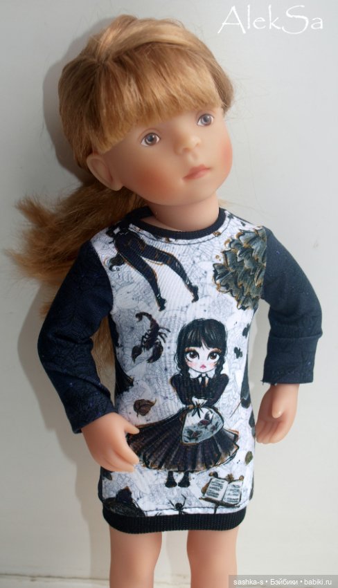 Ох уж эта Уэнсдей! Новые трикотажки для разных кукол