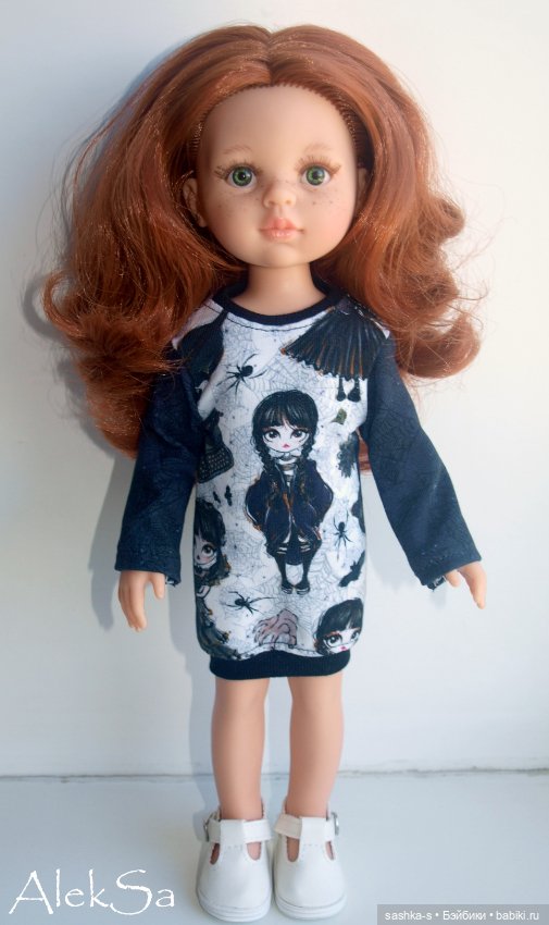 Ох уж эта Уэнсдей! Новые трикотажки для разных кукол (фото 3)