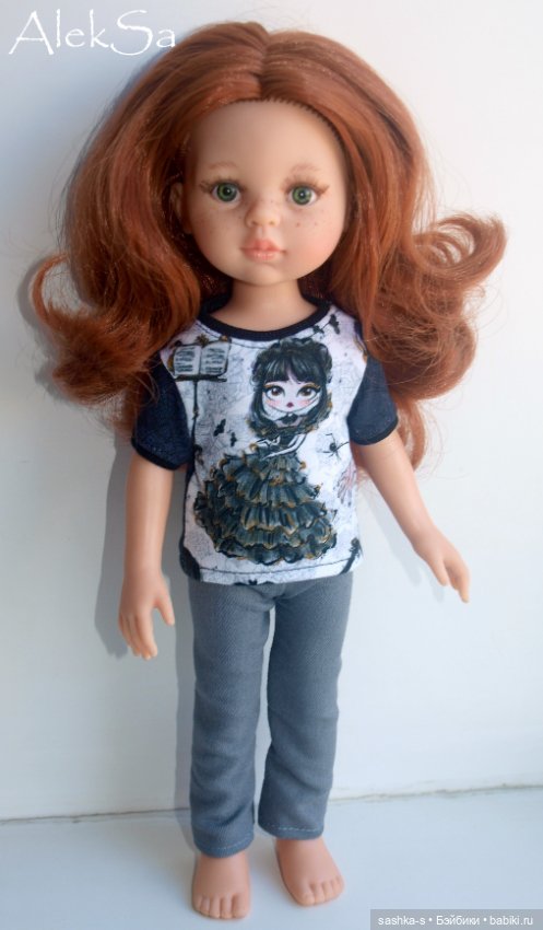 Ох уж эта Уэнсдей! Новые трикотажки для разных кукол (фото 7)