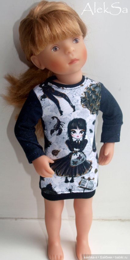 Ох уж эта Уэнсдей! Новые трикотажки для разных кукол