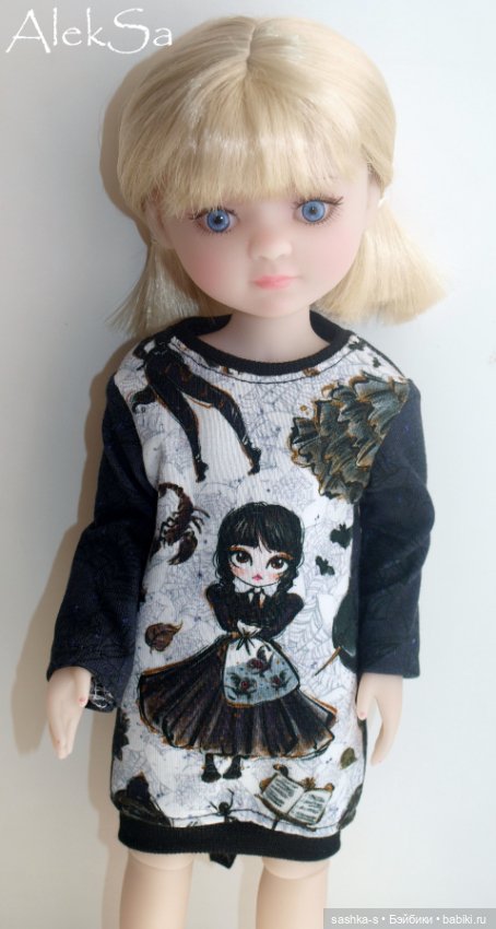 Ох уж эта Уэнсдей! Новые трикотажки для разных кукол