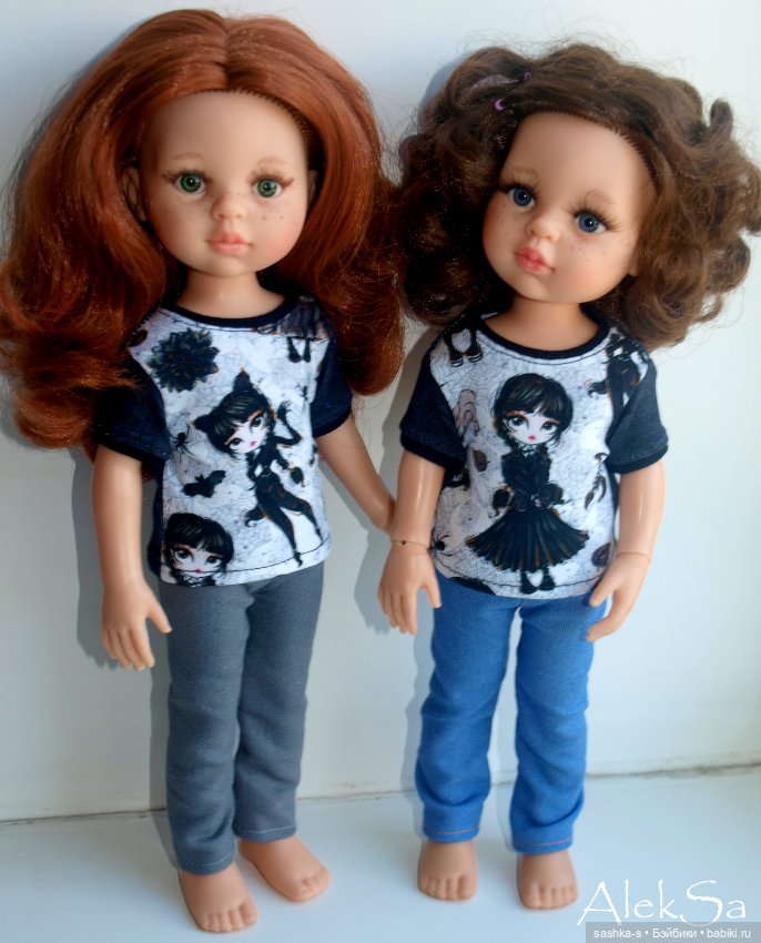 Ох уж эта Уэнсдей! Новые трикотажки для разных кукол