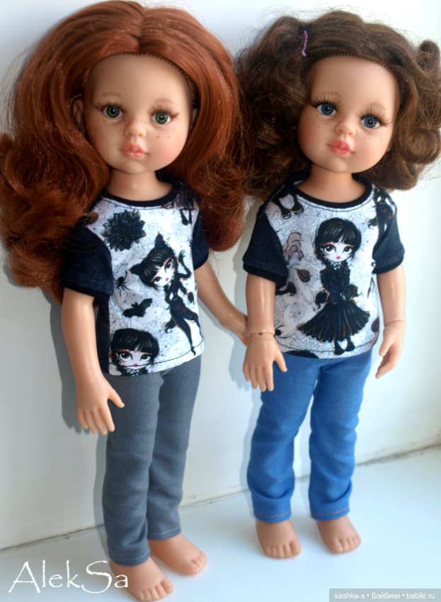 Ох уж эта Уэнсдей! Новые трикотажки для разных кукол