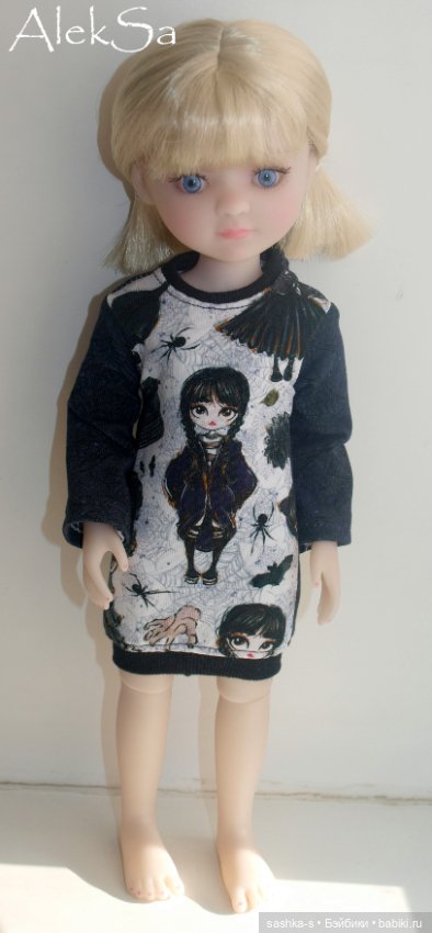 Ох уж эта Уэнсдей! Новые трикотажки для разных кукол