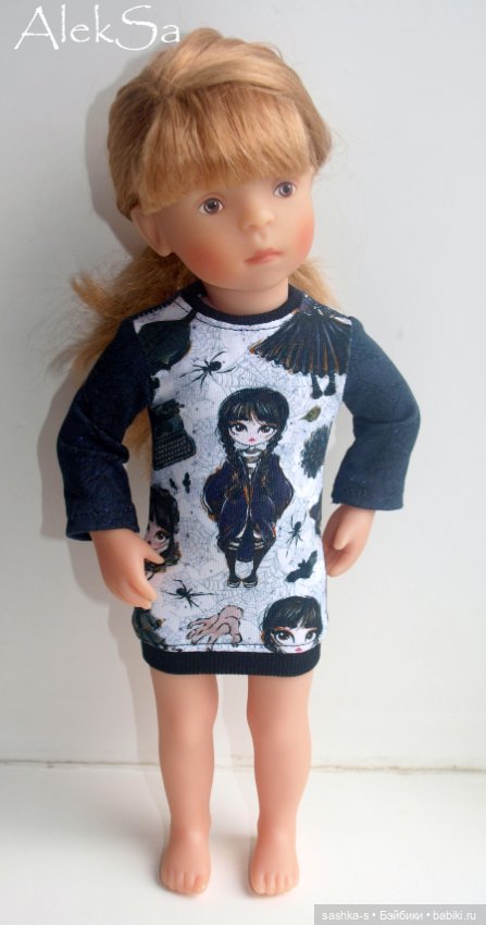 Ох уж эта Уэнсдей! Новые трикотажки для разных кукол