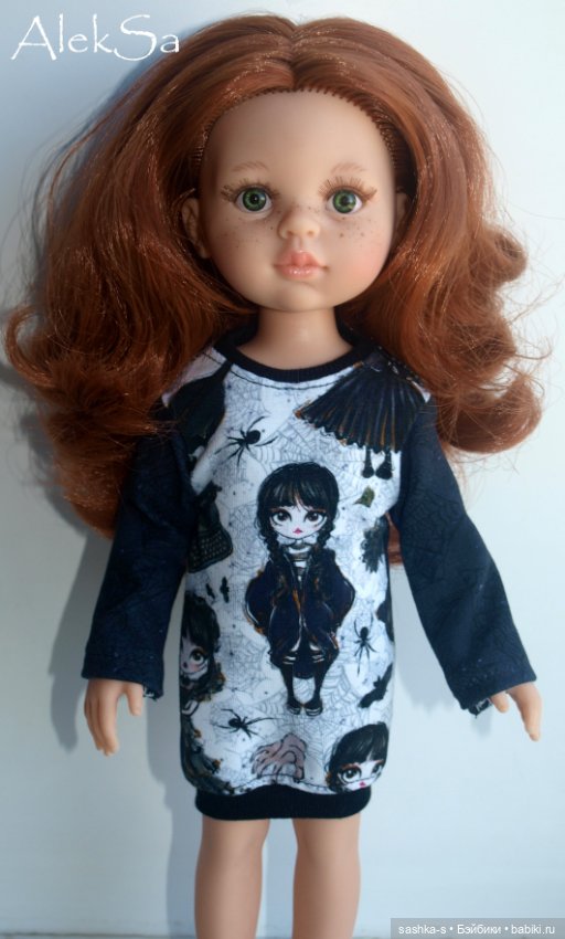 Ох уж эта Уэнсдей! Новые трикотажки для разных кукол (фото 4)
