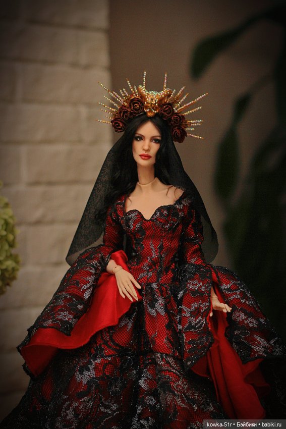 Santa Muerte — Авторские шарнирные куклы своими руками: лепка (фото 3)