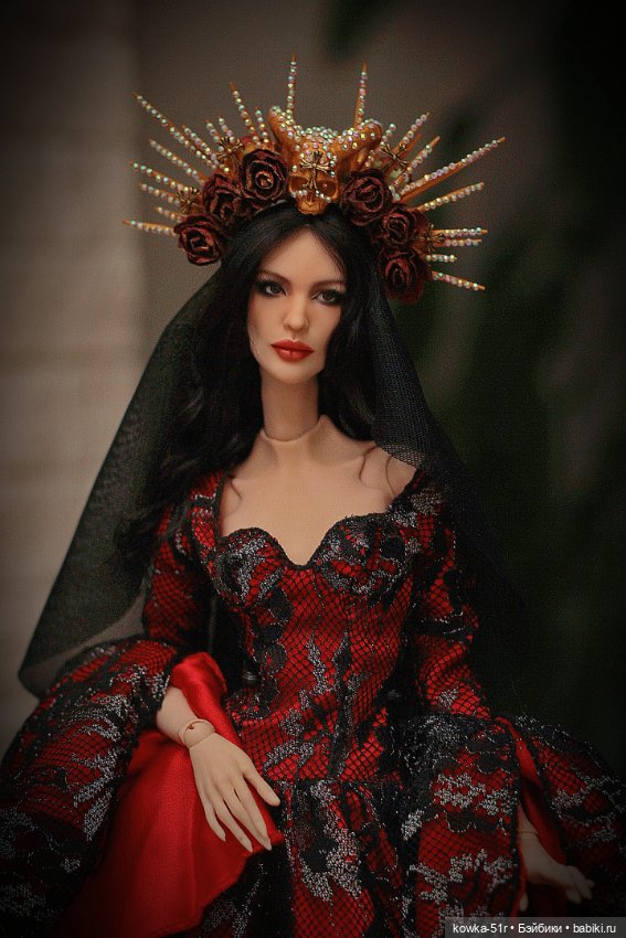 Santa Muerte — Авторские шарнирные куклы своими руками: лепка (фото 5)