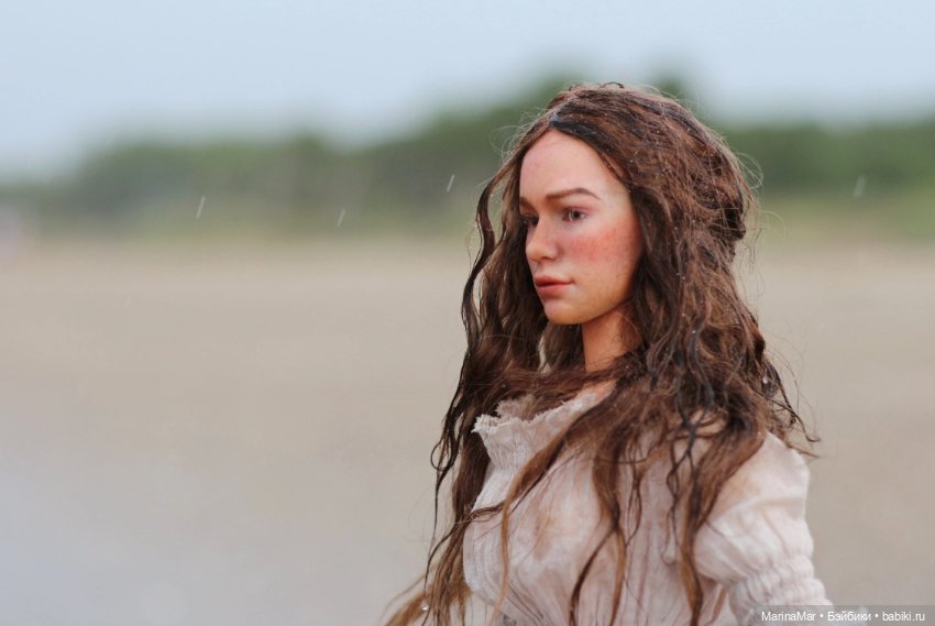 Дама в белом на море Белом