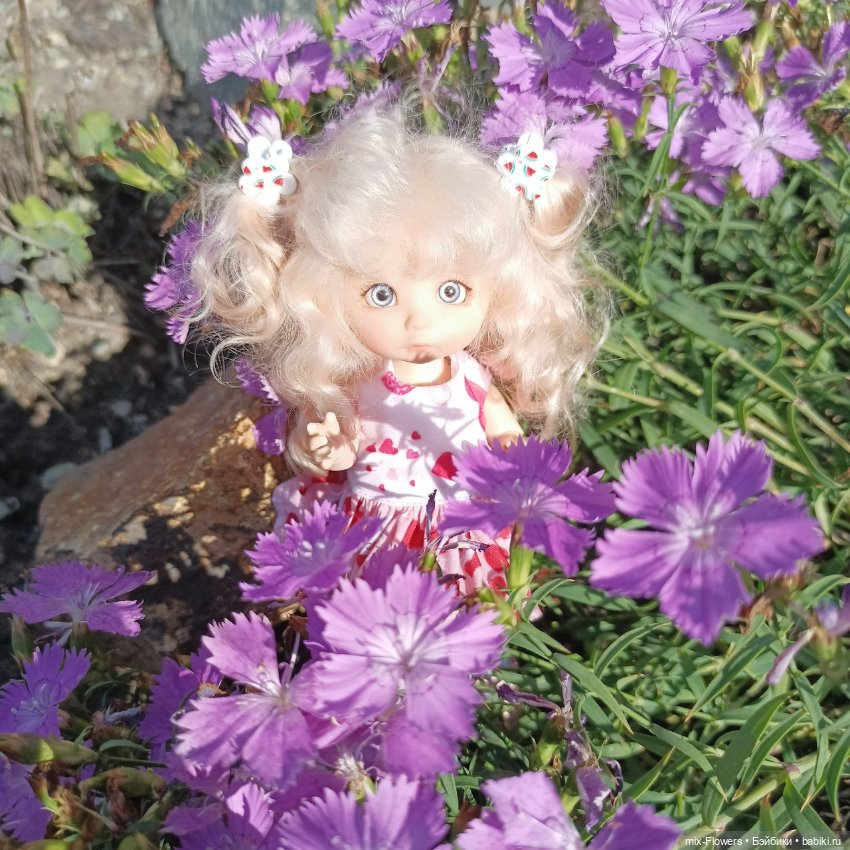 Летний сад, цветы и Джесси