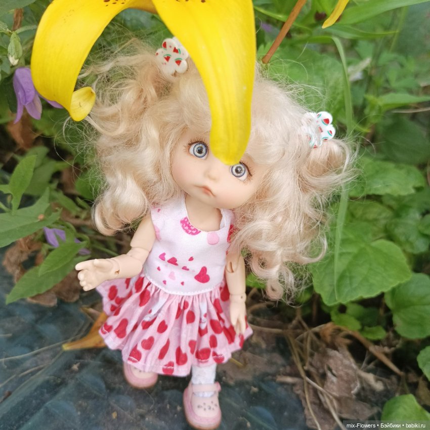 Летний сад, цветы и Джесси